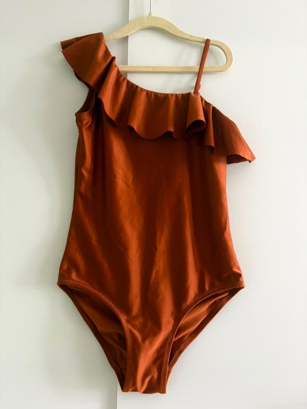 H&M Girls’ One-Shoulder Bronze Swimsuit | 8-10 years